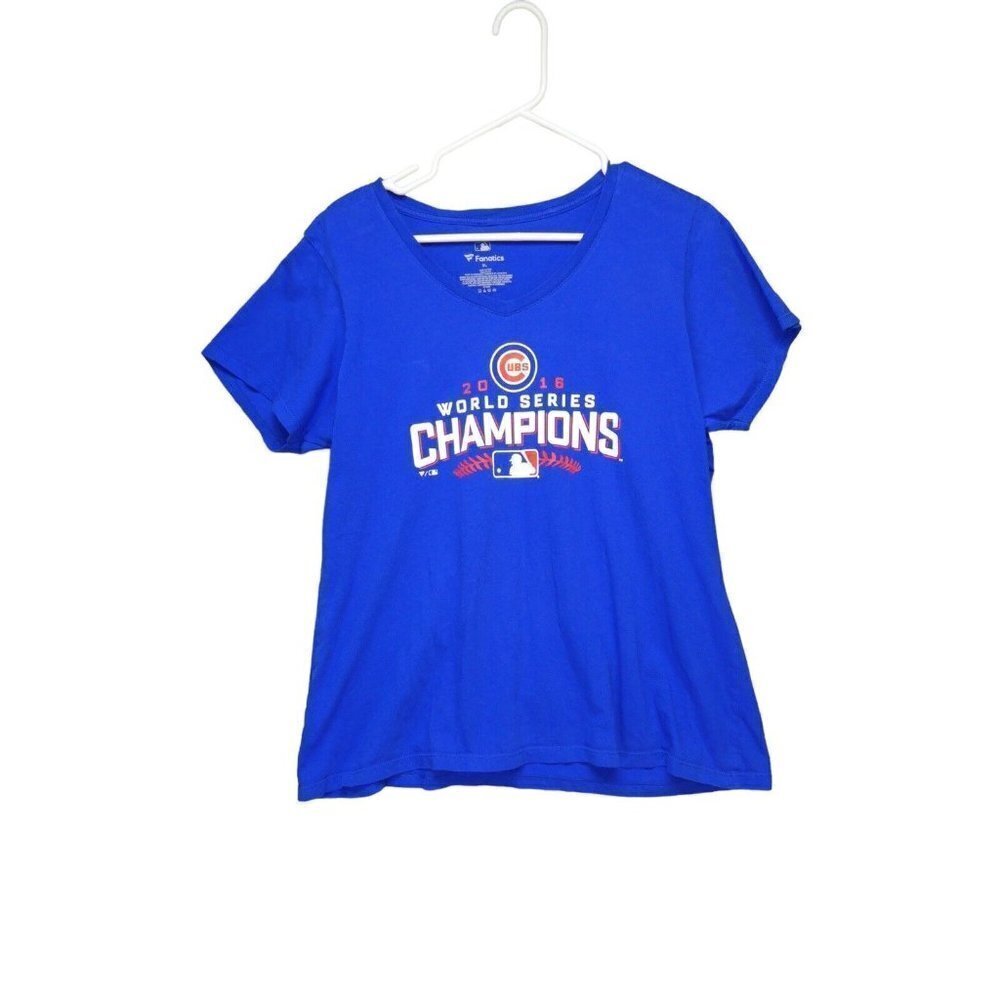 Chicago Cubs MLB Baseball 2016‎ World Series Champions Women's XL Tee Shirt